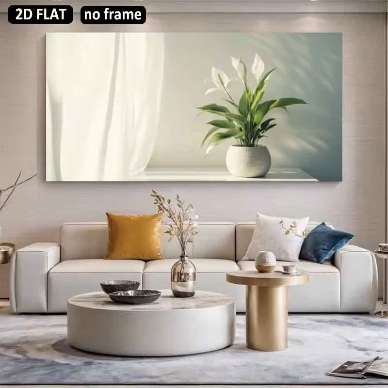 2D Flat, 2D Flat 1pc 31.49X62. - đánh giá và giá Peace Lily White